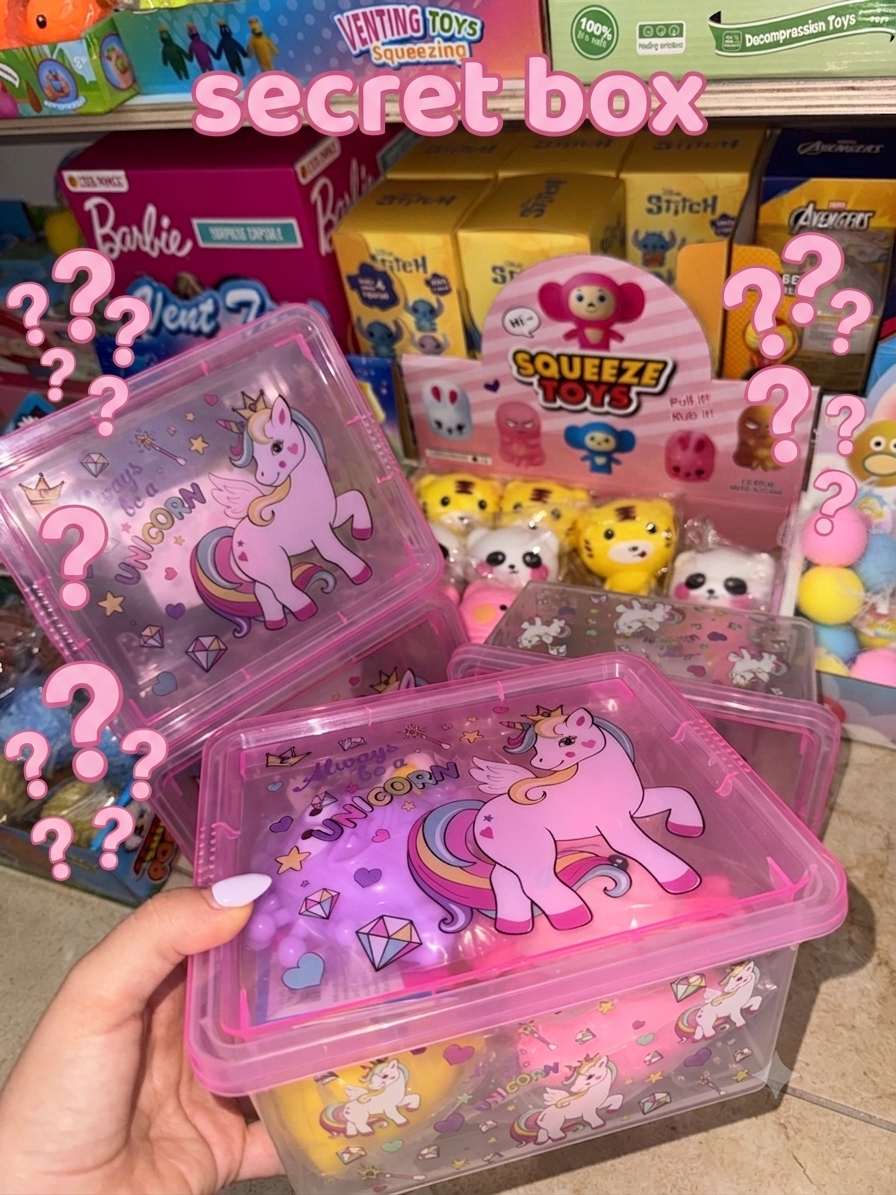 קופסאת הפתעה לאמיצים❔🩷 (5 סקווישים מיוחדים בשווי 60₪)
